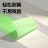 得力（deli）弱粘美紋紙膠帶 裝修遮蔽美縫保護防塵和紙膠帶 不易傷墻 24mm*50y*110μm 綠色45.7m6卷 JL207 曬單實(shí)拍圖