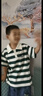 McTicco男童夏裝套裝新款兒童夏季運(yùn)動(dòng)polo短袖褲子時(shí)髦帥氣大童男孩 9850條紋+5730深灰色套裝 130 曬單實(shí)拍圖