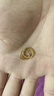 行金銀中黃金耳環(huán)999足金素圈耳環(huán)養(yǎng)耳耳圈計(jì)價生日禮物送女友圣誕節(jié)禮物 耳圈 克重多退少補(bǔ) 約1g 曬單實(shí)拍圖