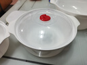虎神微波爐專用加熱容器飯盒碗專用器皿保鮮盒帶蓋碗熱飯菜塑料 三件套（大中小各1個(gè)） 4.7L 曬單實(shí)拍圖