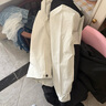 【硬核防風(fēng)】oversize寬松沖鋒衣男女秋冬夾克可拆卸防風(fēng)登山外套 象牙白【單外套】 S 建議男 105-130斤 女115-135斤 曬單實(shí)拍圖