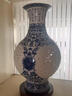 PHTY博古架擺件工藝品高級感輕奢高檔景德鎮(zhèn)陶瓷器花瓶客廳插花中式裝 月亮石榴瓶[送木底座] 曬單實拍圖