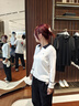 FILA 斐樂(lè )官方女裝編織外套2025春新款時(shí)尚休閑基礎簡(jiǎn)約拼色毛衣 蒸汽白-IV M 165/84A/M 曬單實(shí)拍圖
