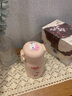 可愛女生保溫杯凱蒂貓迷你水杯高顏值便攜小巧防摔兒童不銹鋼杯子 奶粉色mini保溫杯200ml 單杯+貼紙+貼片DIY 曬單實(shí)拍圖