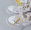 耐克NIKE女休閑板鞋空軍一號 AIR FORCE 1運動鞋IB8874-111粉白36.5 曬單實拍圖