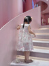 G.DUCKKIDS兒童2024女童休閑背心公主連衣裙女寶寶洋氣時(shí)髦夏裝薄款 粉紅色 120碼(建議105-115cm 4-5.2周歲) 曬單實(shí)拍圖