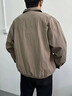倉(cāng)石一樹(shù)高端美式萊賽爾夾克男2025春秋新款寬松復(fù)古輕薄上衣外套 咖色 2XL 曬單實(shí)拍圖