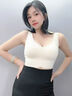 天蠶運(yùn)動(dòng)內(nèi)衣女小胸聚攏收副乳美背背心薄款新款一體無痕內(nèi)衣 香檳白+黑.[舒適無痕1.4cm] M [建議32/70ABC] 曬單實(shí)拍圖