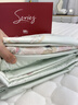 水星系列高級感A類(lèi)貢緞長(cháng)絨棉四件套100全棉純棉新款被套床單裸睡床上用品 熱銷(xiāo)款【A類(lèi)母嬰級長(cháng)絨棉】綺夢(mèng)-冰清綠 1.8m床單款四件套【被套200*230】 曬單實(shí)拍圖