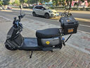 金箭新款電動(dòng)摩托車(chē)72V21Ah石墨烯電池載重王大功率電摩男女士成人電動(dòng)車(chē)外賣(mài)長(cháng)跑王電瓶車(chē) 高配護杠尾箱版：星月灰 72V21Ah(超威石墨烯電池) 曬單實(shí)拍圖