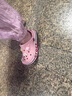 卡駱馳crocs貝雅卡駱班兒童洞洞鞋沙灘鞋男女童包頭拖鞋/207018/207019 芭蕾粉/糖果粉-6TG 33 (200mm) 曬單實(shí)拍圖