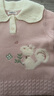 巴拉巴拉童裝嬰兒毛衣兒童冬季線(xiàn)衫毛衫女童針織衫寶寶萌男童 紅色調00366 90 cm 曬單實(shí)拍圖