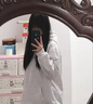 魯雅爾美式高街白灰色紐扣連帽衛衣女春秋季設計感小眾印花上衣帽衫外套 白灰色 L 曬單實(shí)拍圖