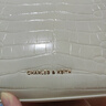 CHARLES&KEITH鱷魚紋凱莉包手提斜挎婚包包女包生日禮物七夕禮物CK2-50270880-1 Ivory象牙色 S 曬單實(shí)拍圖