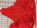 貝瑞加（Babyprints）寶寶連體衣純棉嬰兒包屁衣紅色國風三角哈衣周歲抓周禮服 喜樂80 曬單實拍圖