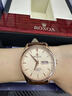 瑞士認證原裝手表男士全自動(dòng)機械表防水夜光超薄真皮時(shí)尚專(zhuān)用男表 R2890玫金白面 42mm 曬單實(shí)拍圖