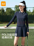 361°polo衫t恤女秋季2025年新款羽毛球服網(wǎng)球服健身服運動(dòng)上衣長(cháng)袖 曬單實(shí)拍圖