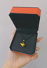 中國黃金（CHINA GOLD）黃金項鏈女士足金葫蘆吊墜項鏈純金生日禮物送女友老婆 葫蘆項鏈金重約1.1g【甄選禮盒】 曬單實拍圖