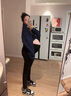 南叮雅格孕婦牛仔褲秋冬新款外穿孕婦褲子新款加絨彈力修身顯瘦小腳褲長褲 黑色春秋款 L 110-125斤 曬單實拍圖