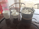 瓷牌茗茶具白瓷茶具套裝家用陶瓷泡茶器全套辦公室高檔描金功夫茶具 《美人肩蓋碗》羊脂玉10件套 曬單實(shí)拍圖
