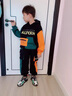 木木屋男童秋裝套裝2025新款兒童衣服男孩連帽衛(wèi)衣春秋季中大童運動服裝 黑色 110 尺碼4~5歲【100-110cm】 曬單實拍圖