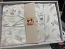 迪士尼嬰兒衣服見(jiàn)面禮新生兒禮盒連體衣純棉春秋冬百天小孩滿(mǎn)月禮物用品 YEF142四季藍米奇19件【100%純棉】 59cm (長(cháng)約50cm，0-3月自用推薦) 曬單實(shí)拍圖