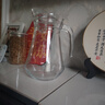 青蘋(píng)果冷水壺玻璃水壺大容量泡茶壺家用耐高溫涼白開(kāi)水杯鴨嘴扎壺涼水壺 透明鴨嘴壺5件套1300ML 曬單實(shí)拍圖