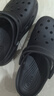 卡駱馳（crocs）女鞋厚底云朵洞洞鞋戶外休閑時(shí)尚一腳蹬沙灘鞋 206750-001 36-37 曬單實(shí)拍圖