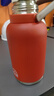 蘇泊爾大容量保溫杯女士水杯壺戶外雙飲杯高顏值大肚杯子1.2L.宮墻紅 曬單實(shí)拍圖