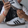 adidas T頭鞋 VL COURT復古板鞋德訓鞋男女阿迪達斯輕運動 漢玉白/黑色/樹脂黃   40 曬單實拍圖