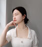 DAISY DREAM施家倪妮同款珍珠項鏈2026新款氣質(zhì)輕奢小眾毛衣鎖骨鏈高級感頸鏈 2mm強光施家珍珠項鏈 曬單實(shí)拍圖