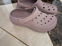 斯凱奇（Skechers）洞洞鞋女士夏季透氣戶外沙灘鞋休閑涼拖鞋111514 茱萸粉/MVE 37 曬單實(shí)拍圖