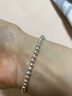 胖東來(lái)品質(zhì)990純銀珠珠手鏈男女款時(shí)尚輕奢小眾銀珠手串串珠禮物 5mm粗 18cm(適合17cm手腕) 曬單實(shí)拍圖