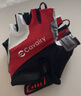 CAVALRY自行車(chē)硅膠半指手套夏季戶(hù)外運動(dòng)健身手套 男女GEL短指山地車(chē)公路車(chē)減震排汗手套騎行裝備 紅白L 曬單實(shí)拍圖
