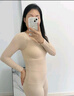 FitonTon保暖內(nèi)衣女玻尿酸肌底衣高彈修身美膚衣無痕打底衣套裝 曬單實拍圖
