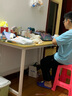 舒客藝家 電腦桌臺式小戶(hù)型小桌子家用學(xué)習桌寫(xiě)字辦公書(shū)桌電競長(cháng)條桌子 木紋白架單桌120*60*74 加固電腦桌 曬單實(shí)拍圖