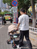 豪威 嬰兒推車可坐可躺雙向便攜嬰兒車0-3歲輕便BB手推車（全車可水洗） 卡其色+旗艦款+可坐躺雙向+音樂餐盤（全車可水洗） 曬單實拍圖
