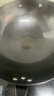 華邦（HUABANG） 華邦味之星鑄鐵鍋傳統(tǒng)炒鍋無涂層不銹生鐵鍋不易粘鍋圓底炒菜鍋 32cm圓底 含鋼化玻璃蓋 曬單實拍圖