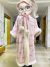 hellokitty睡袍珊瑚絨連帽睡衣女冬季加絨加厚學(xué)生保暖居家服外穿 3219-凱蒂貓印花睡袍【睡袍】 S 【建議體重80-95】 曬單實(shí)拍圖