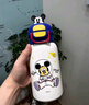 迪士尼兒童保溫杯雙飲吸管水杯子316不銹鋼學(xué)生便攜保溫壺500ML米奇 曬單實(shí)拍圖