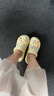 名創(chuàng)優(yōu)品（MINISO）洞洞鞋男女夏季外穿涼鞋防滑厚底踩屎感包頭涼拖鞋 卡其+海洋星星 曬單實拍圖