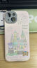 途兮星黛露達菲熊城堡iPhone15手機殼適用蘋果14/13promax皮質軟殼12少女心11可愛卡通漸變粉色新款 浮雕羊皮 粉底芭蕾兔城堡 iPhone 15 曬單實拍圖