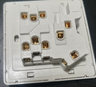 國際電工86型暗裝家用二開五孔插座墻壁雙開雙控2開5孔兩開五孔帶開關插座 二開五孔插座【白色】 曬單實拍圖