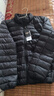 鴨鴨（YAYA）反季輕薄羽絨服男短款秋冬新款男士立領(lǐng)保暖防寒潮薄款外套KX 黑色 XL 180 曬單實(shí)拍圖
