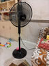 格力（GREE）電風(fēng)扇家用大風(fēng)量落地扇立式節(jié)能電扇客廳臥室宿舍搖頭定時(shí)空氣循環(huán)風(fēng)扇臺(tái)地兩用排氣扇空調(diào)伴侶 【黑色】16吋大扇葉大風(fēng)量經(jīng)典款 4012-WG 曬單實(shí)拍圖