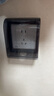 國際電工86型插座防水罩自粘貼式開關(guān)電源保護(hù)蓋套防水盒浴室衛(wèi)生間防濺盒 一位防水盒-86型通用【黑透明】 曬單實拍圖