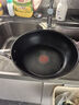 特福（Tefal）炒鍋不粘鍋家用有鈦紅點感溫炒菜鍋電磁爐燃氣灶通用炒鍋28cm 曬單實拍圖