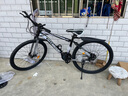 WELLCLS 山地車自行車成人男士變速越野單車雙減震碟剎賽車學(xué)生青少年女 尊享版-黑白色【輻條輪】 26寸21速【適合：160-180cm】 曬單實(shí)拍圖