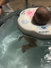 iuu嬰兒游泳桶免安裝 兒童洗澡桶 可折疊泡澡桶家用新生兒游泳池浴桶 【免安裝-透明】巨無霸+游泳圈 母嬰級面料，耐磨穩(wěn)固防變形 曬單實拍圖