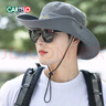 卡帝樂(lè )鱷魚(yú)（CARTELO）遮陽(yáng)帽男士大檐防曬帽夏季戶(hù)外太陽(yáng)帽透氣可折疊釣魚(yú)登山漁夫帽子 曬單實(shí)拍圖